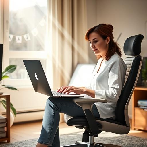 What are the best practices for maintaining good posture while working from home?